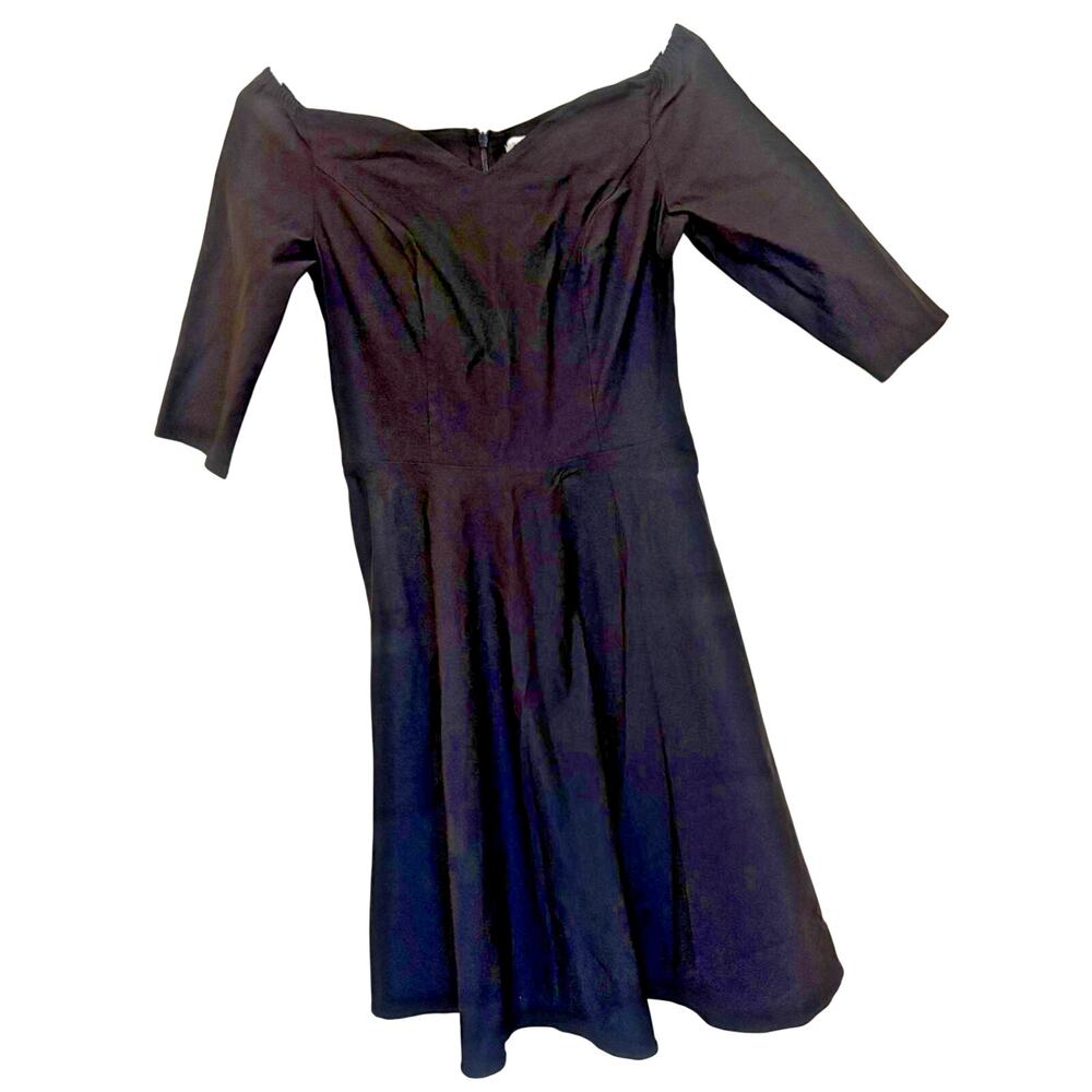 Grace Karin Women's Black Off Shoulder 3/4 Sleeve Party Swing Dress Medium Goth